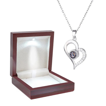 Personalized Heart Projection Necklace